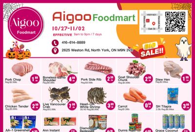 Aigoo Foodmart Flyer October 27 to November 2