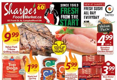 Sharpe's Food Market Flyer October 26 to November 1
