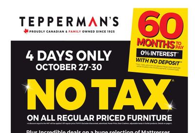Tepperman's Flyer October 27 to November 2