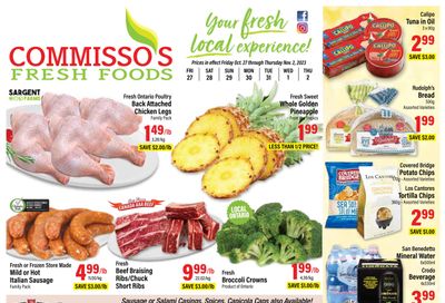 Commisso's Fresh Foods Flyer October 27 to November 2