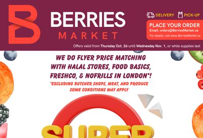 Berries Market Flyer October 26 to November 1