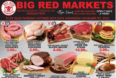 Big Red Markets Flyer October 26 to November 1