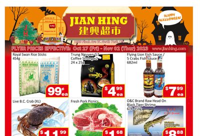 Jian Hing Supermarket (North York) Flyer October 27 to November 2