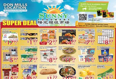 Sunny Foodmart (Don Mills) Flyer October 27 to November 2