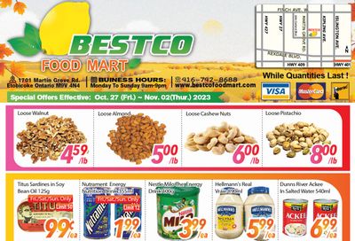 BestCo Food Mart (Etobicoke) Flyer October 27 to November 2