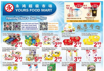 Yours Food Mart Flyer October 27 to November 2