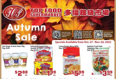 Top Food Supermarket Flyer October 27 to November 2