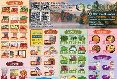 Oceans Fresh Food Market (Main St., Brampton) Flyer October 27 to November 2