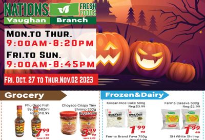 Nations Fresh Foods (Vaughan) Flyer October 27 to November 2