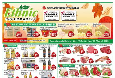 Ethnic Supermarket (Guelph) Flyer October 27 to November 2