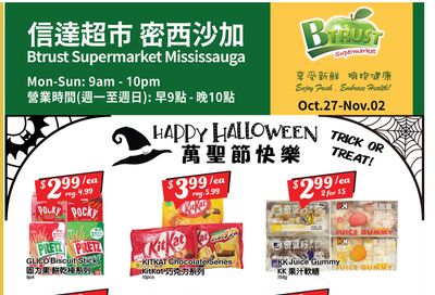 Btrust Supermarket (Mississauga) Flyer October 27 to November 2