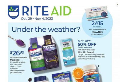 RITE AID Weekly Ad Flyer Specials October 29 to November 4, 2023