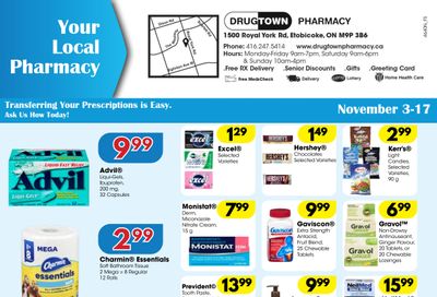 Drug Town Pharmacy Flyer November 3 to 17