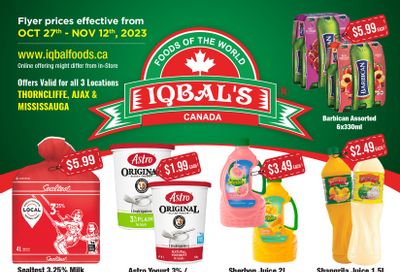 Iqbal Foods Flyer October 27 to November 12