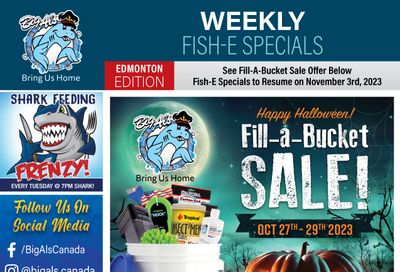 Big Al's (Edmonton) Weekly Specials October 27 to November 2