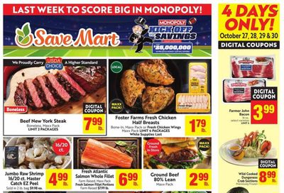 Save Mart (CA, NV) Weekly Ad Flyer Specials October 25 to October 31, 2023
