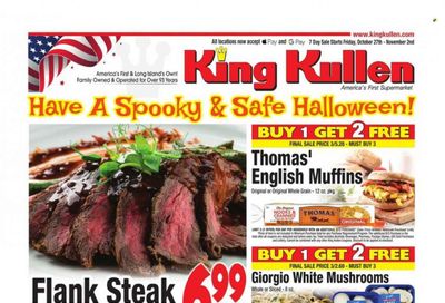 King Kullen (NY) Weekly Ad Flyer Specials October 27 to November 2, 2023