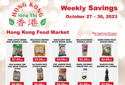 Hong Kong Food Market Flyer October 27 to 30
