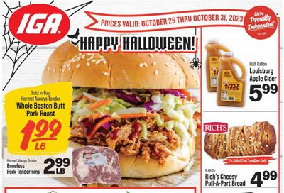 IGA (TN) Weekly Ad Flyer Specials October 25 to October 31, 2023