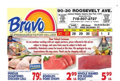 Bravo Supermarkets (CT, FL, MA, NJ, NY, PA) Weekly Ad Flyer Specials October 27 to November 2, 2023