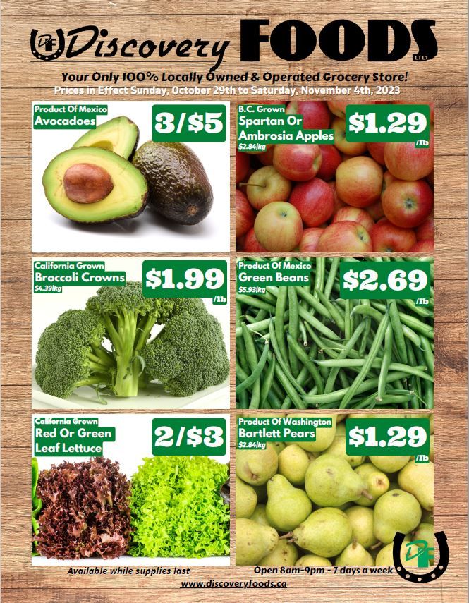 Discovery Foods Flyer October 29 to November 4