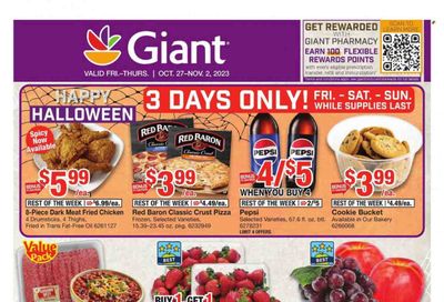 Giant Food (DE, MD, VA) Weekly Ad Flyer Specials October 27 to November 2, 2023