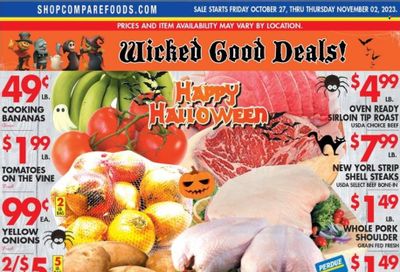 Compare Foods (CT, MD, NC, NJ, NY, RI) Weekly Ad Flyer Specials October 27 to November 2, 2023