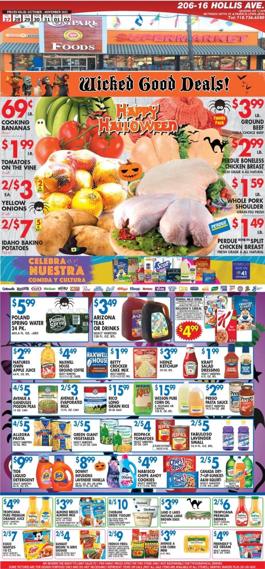 Compare Foods (NY) Weekly Ad Flyer Specials October 27 to November 2, 2023
