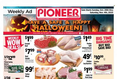 Pioneer Supermarkets (NJ, NY) Weekly Ad Flyer Specials October 29 to November 4, 2023