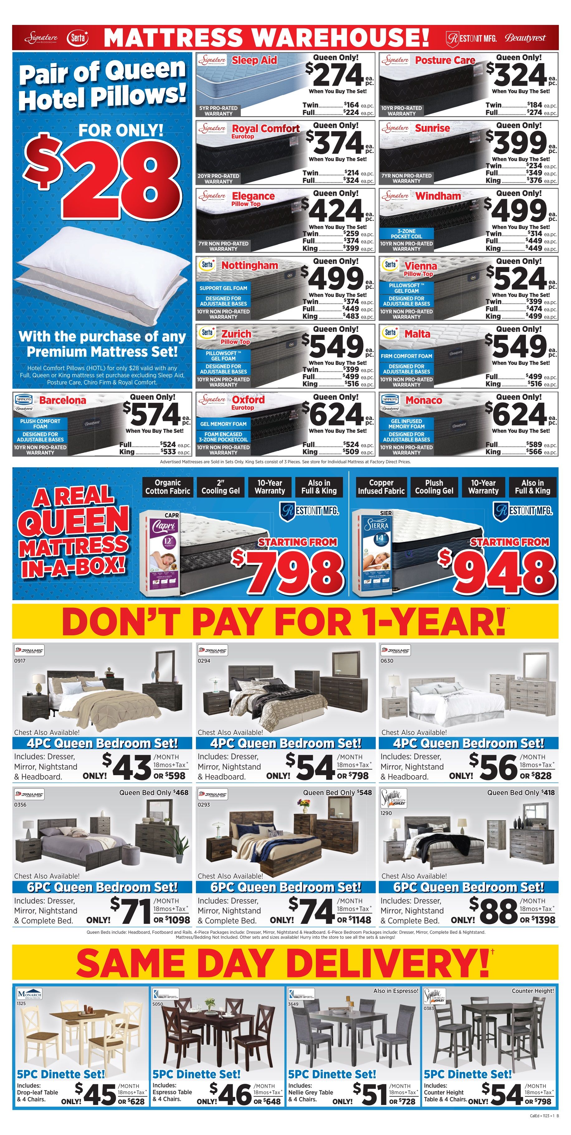 Surplus Furniture & Mattress Warehouse (Calgary, Edmonton) Flyer October 30 to November 19