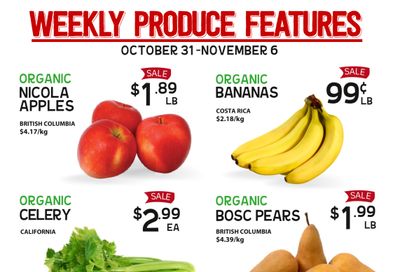 Pomme Natural Market Weekly Produce Flyer October 31 to November 6