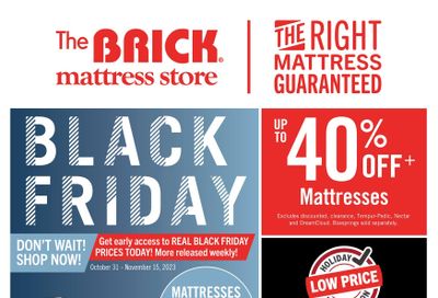 The Brick Mattress Store Flyer October 31 to November 15