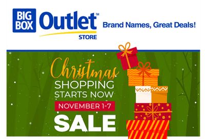 Big Box Outlet Store Flyer November 1 to 7