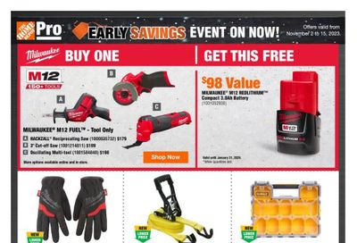 Home Depot Pro Flyer November 2 to 15