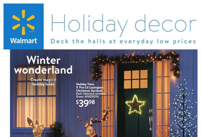 Walmart Holiday Decor Flyer November 2 to 29