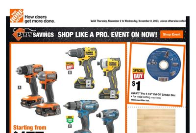 Home Depot (Atlantic) Flyer November 2 to 8