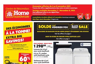 Home Hardware Building Centre (QC) Flyer November 2 to 8