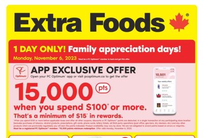 Extra Foods Flyer November 2 to 8
