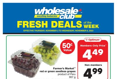 Wholesale Club (West) Fresh Deals of the Week Flyer November 2 to 8