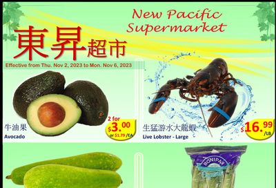 New Pacific Supermarket Flyer November 2 to 6