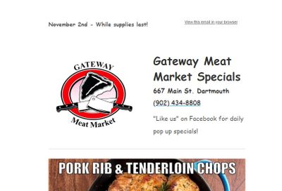 Gateway Meat Market Flyer November 2 to 8