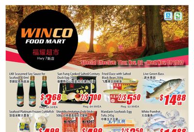 WinCo Food Mart (HWY 7) Flyer November 2 to 8