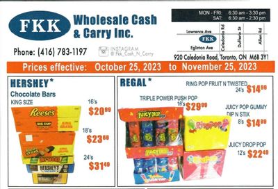 FKK Wholesale Cash & Carry Flyer October 25 to November 25