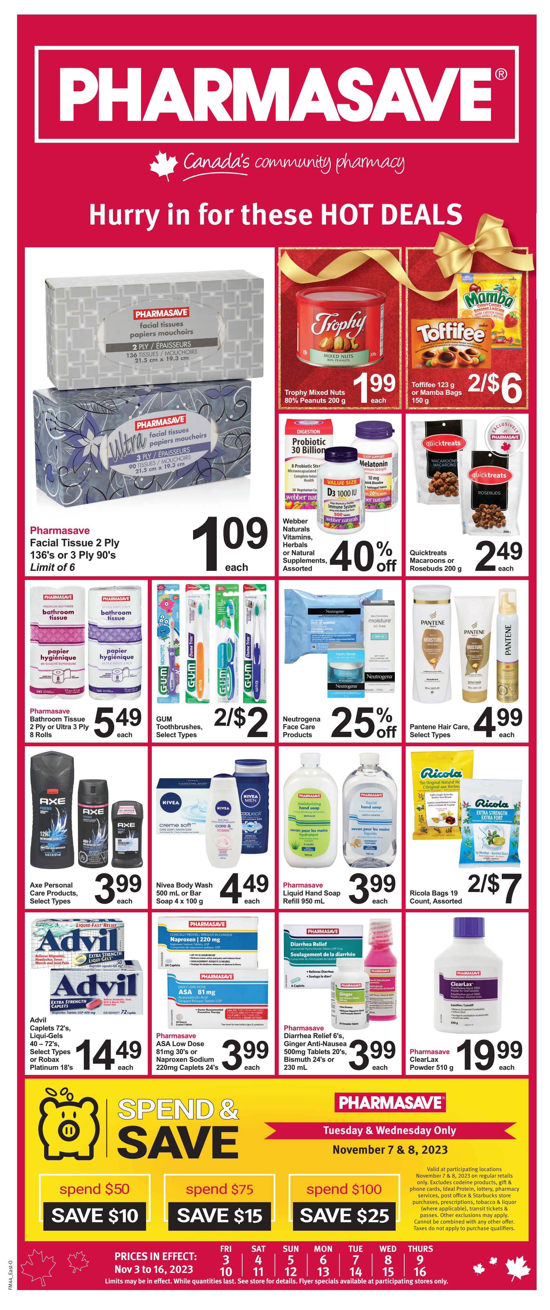Pharmasave (ON) Flyer November 3 to 16