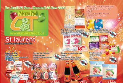 Marche C&T (St. Laurent) Flyer November 2 to 8