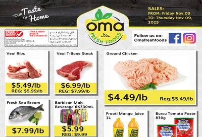 Oma Fresh Foods Flyer November 3 to 9