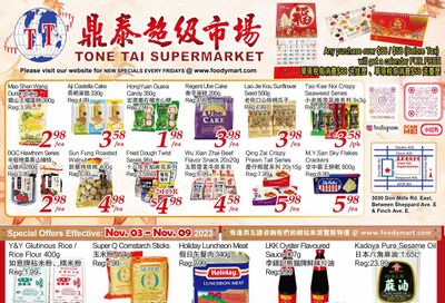 Tone Tai Supermarket Flyer November 3 to 9