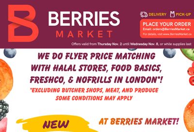 Berries Market Flyer November 2 to 8