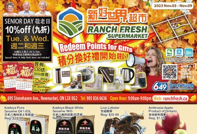 Ranch Fresh Supermarket Flyer November 3 to 9