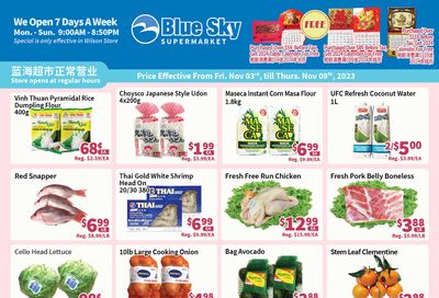 Blue Sky Supermarket (Pickering) Flyer November 3 to 9